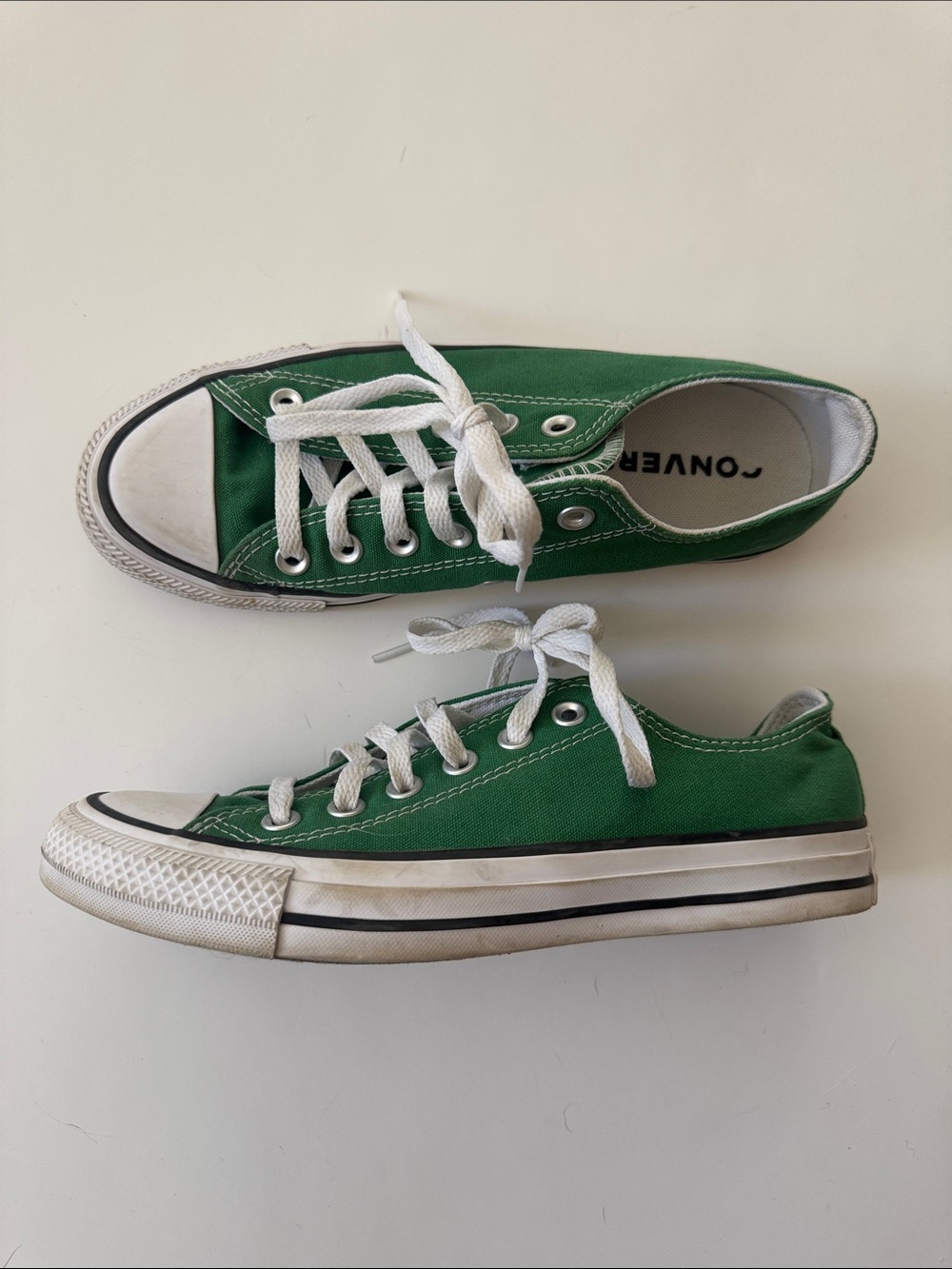 Converse All Star green sneakers